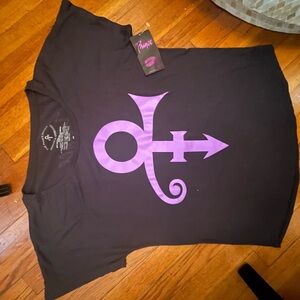 Prince Black Tshirt from Paisley Park Sz S